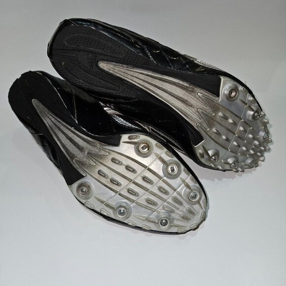 Adidas Techstar Track & Field Cleats Black Silver White Shoes 553838 US 10 READ - Picture 12 of 16
